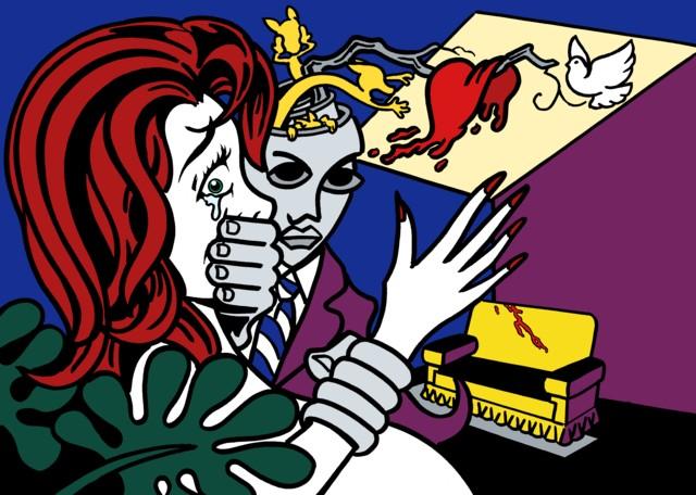 Verso il 25 novembre, Giornata contro la violenza sulle donne – «Criminal Heart» è il dipinto realizzato da Fulvio Bernardini sul tema del femminicidio, una cui copia verrà data a papa Francesco dal sindaco di Ventimiglia
