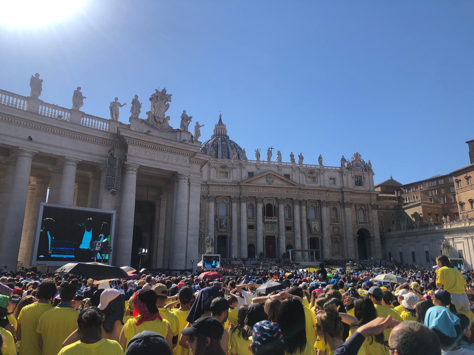 I giovani trentini della Vallagarina incontrano il Papa