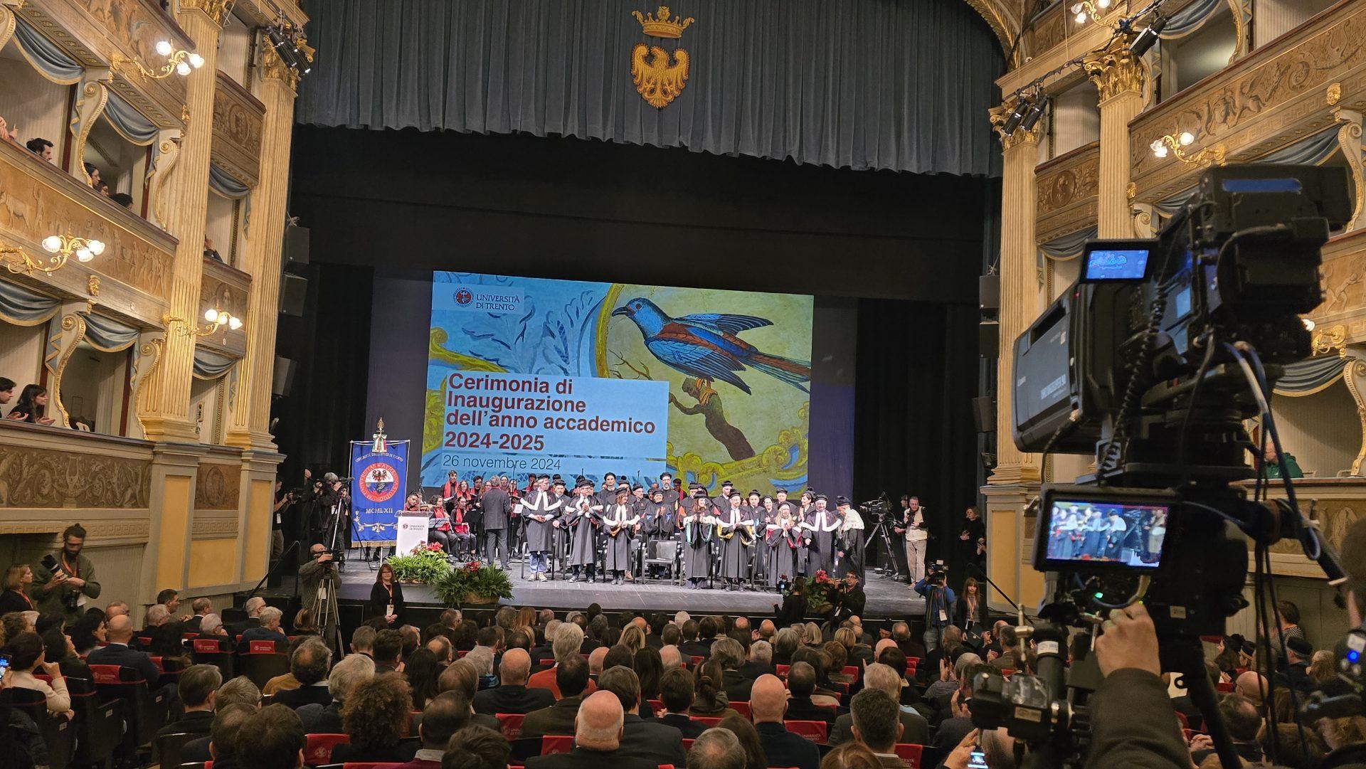Enrico Letta all’inaugurazione dell’Anno Accademico 2024-2025 dell’Università di Trento